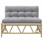 vidaXL Banc de jardin Gris clair 110 x 75 x 71 cm Acier