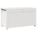 vidaXL Boîte de rangement Blanc 80x40x45 5 cm Bois massif de pin
