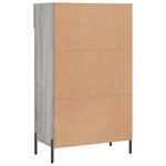 vidaXL Armoire à chaussures sonoma gris 60x35x105 cm bois d'ingénierie