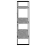 vidaXL Bibliothèque gris béton 80x30x105 cm bois d'ingénierie