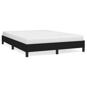 vidaXL Cadre de lit sans matelas noir 140x190 cm tissu