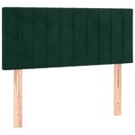 vidaXL Sommier à lattes de lit avec matelas Vert foncé 90x200 cm