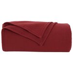 vidaXL Couvertures à jeter 24 Pièces Rouge Bordeaux 170 x 130 cm Toison