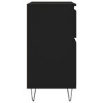 vidaXL Buffet Noir 60x35x70 cm Bois d'ingénierie
