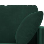 vidaXL Canapé 2 Pièces Vert foncé 198 x 78 x 80 cm Velours