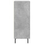 vidaXL Buffet Gris béton 34 5x34x90 cm Bois d'ingénierie
