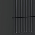 vidaXL Cabinet de chevet Noir 62 x 34 5 x 44 5 cm Bois d'ingénierie