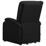 vidaXL Fauteuil de massage Noir Similicuir
