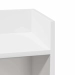vidaXL Table d'appoint avec étagère blanc 25 5x27x60 cm