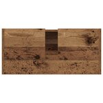 vidaXL Cabinet de salle de bain avec porte Bois Ancien 63 x 29 x 55 cm