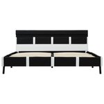vidaXL Cadre de lit avec LED sans matelas noir 120x200 cm