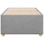 vidaXL Cadre de lit sans matelas gris clair 100x200 cm tissu