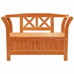 vidaXL Banc de Rangement de Jardin Marron 119 x 76 x 44cm