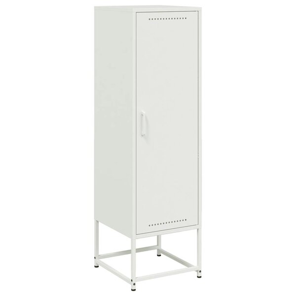 vidaXL Buffet haut blanc 36x39x123 cm acier