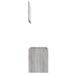 vidaXL Ensemble de meubles de salle de bain 2 Pièces Sonoma gris