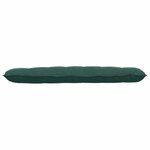 vidaXL Coussin de Dos Vert foncé 160 x 50 cm Tissu en velours côtelé