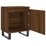 vidaXL Tables de chevet 2Pièces chêne marron 40x30x50cm bois d'ingénierie