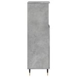 vidaXL Armoire de salle de bain gris béton 30x30x100 cm
