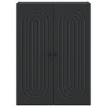 vidaXL Armoire Murale Noir 66 x 34 5 x 90 cm Bois d'ingénierie