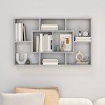 vidaXL Étagère murale Sonoma gris 85x16x52 5 cm Bois d'ingénierie