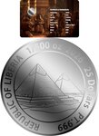 Pièce de monnaie en Platine 25 Dollars g 0.062 (1/500 oz) Millésime 2026 PHARAOH 1/500 (PRÉCOMMANDE)