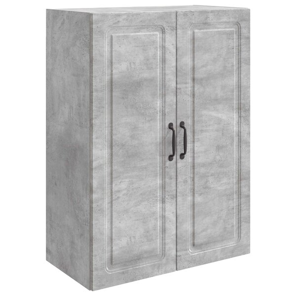 vidaXL Armoire Murale Gris béton 66 x 34 5 x 90 cm Bois d'ingénierie