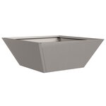 vidaXL Pots en métal Acier corten 40 x 40 x 15 cm