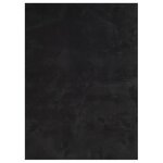 vidaXL Tapis HUARTE à poils courts doux et lavable noir 160x230 cm