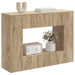 vidaXL Table console Chêne Sonoma 101 x 29 x 74 cm Bois d’ingénierie