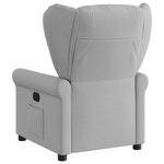 vidaXL Fauteuil inclinable électrique gris nuage tissu