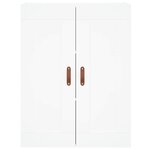 vidaXL Buffet haut Blanc 69 5x34x180 cm Bois d'ingénierie