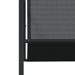 vidaXL Chaises de jardin 4 Pièces noir acier et textilène