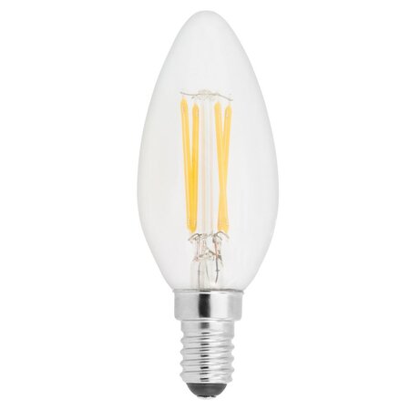 Ampoule LED flamme, à filament, 2,5W - culot E14, 250 lumens, 2700K, Classe A++