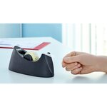 Dévidoir tesafilm Easy Cut Curve Noir avec Rouleau Transparent 10mx19mm x 9 TESA