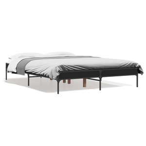 vidaXL Cadre de lit sans matelas noir 120x200 cm