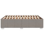 vidaXL Cadre de lit sans matelas taupe 160x200 cm tissu