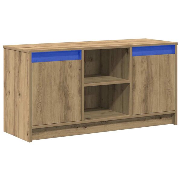 vidaXL Meuble TV Marron 100 x 34 x 50 cm Bois d'ingénierie