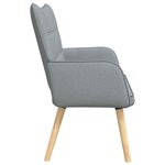 vidaXL Sofa 2 places Gris clair 115 x 61 x 87 cm Tissu