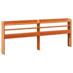 vidaXL Cadre de lit sans matelas cire marron 200x200cm bois pin massif