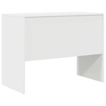 vidaXL Bureau Blanc 100 x 50 x 76 cm Bois d'ingénierie