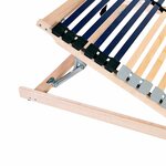 vidaXL Sommier à lattes Marron 70 x 190 cm Bois de hêtre massif