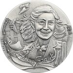 Monnaie ANNE FRANK 1 Oz Argent 2$ Niue 2025