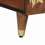 vidaXL Table basse marron miel 80 x 54 x 40 cm bois de manguier massif