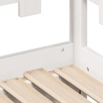 vidaXL Lit de jour avec gigogne et tiroirs sans matelas blanc 90x190cm