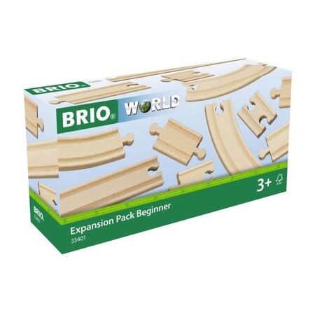 Brio World Coffret Evolution Débutants -11 Rails - Accessoire pour circuit de train en bois - Ravensburger - Mixte des 3 ans - 33401