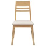 vidaXL Chaises de salle à manger 2 Pièces Naturel 43 x 54 x 89 cm