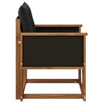 vidaXL Sofa de milieu extérieur Bois d'Acacia Massif Naturel
