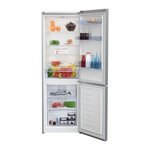 Réfrigérateur combiné pose-libre beko - 334l (233+101l) - froid ventilé - l59 5x h184 5cm - métal brossé