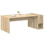 vidaXL Table basse Chêne Sonoma 101 5 x 50 x 37 cm Bois d'ingénierie
