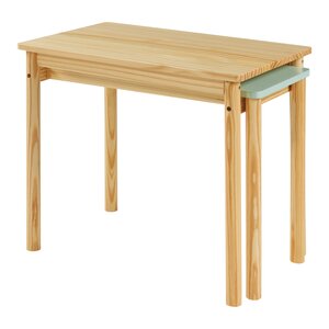 Bureau table poste de travail extensible pour enfant 60 x 38 x 51 5 cm vert menthe 03_0009053